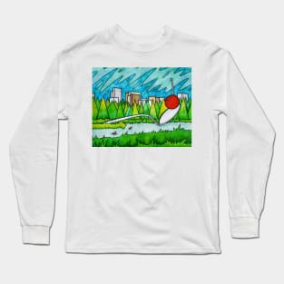 Spoonbridge and Cherry Sculpture Long Sleeve T-Shirt